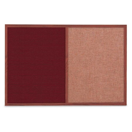 United Visual Products Slim Style Indoor Enclosed Corkboard, 36 UV504SCH-GOLD-AMETHY